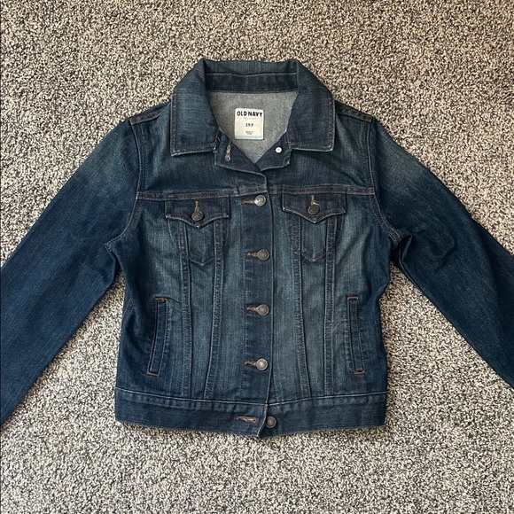 Old Navy Jackets & Blazers - Old Navy Women's Dark Blue Denim Jean Jacket Size Small